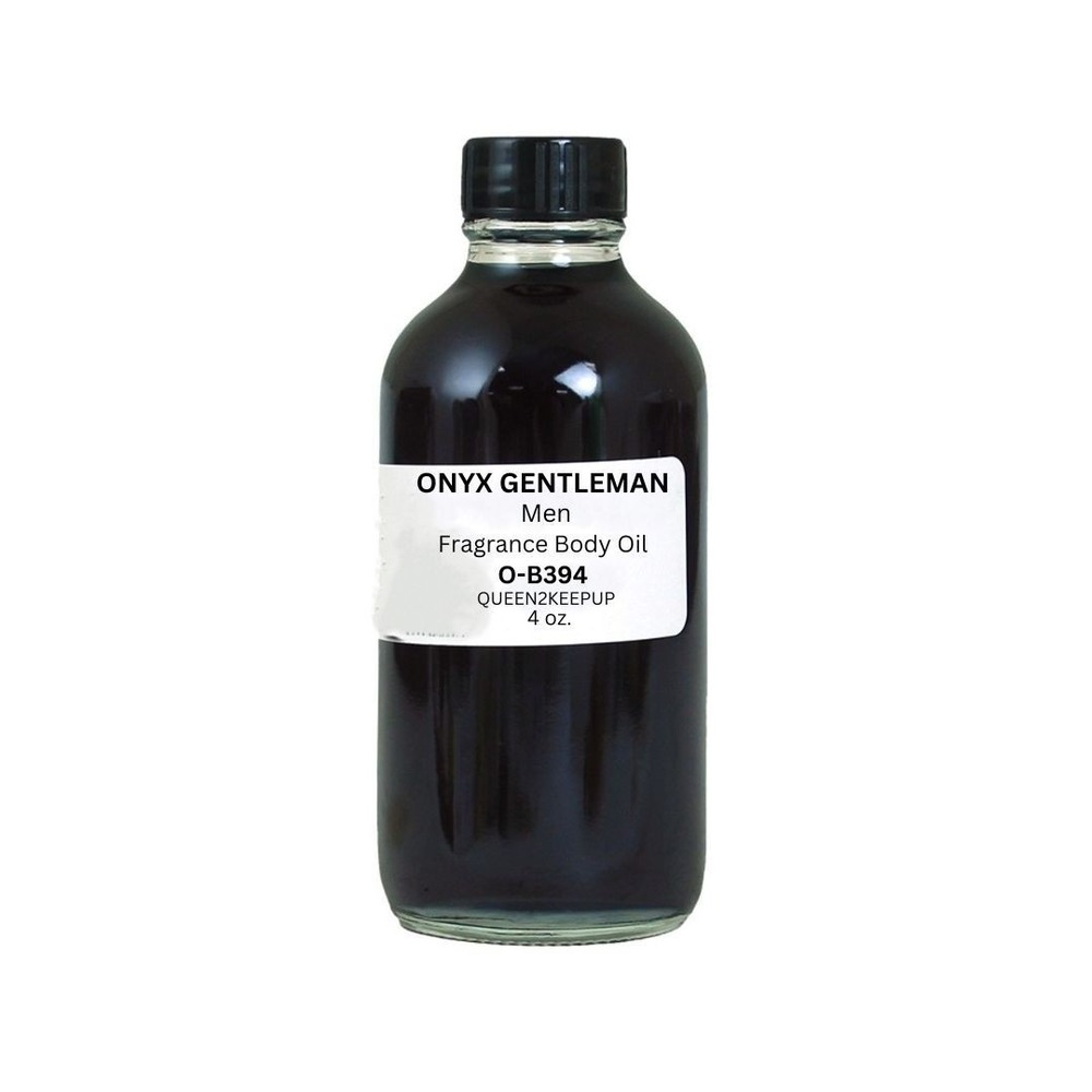 Onyx Gentleman (Men) Body Oil 4 oz Fragrance All Natural Scent